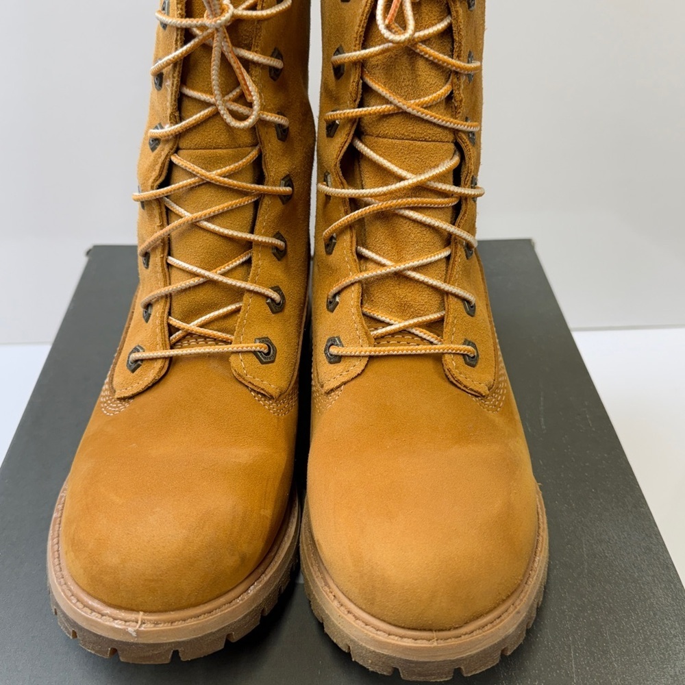 NEW! Timberland Authentics Teddy Fleece Waterproof Fold-Down Boot Wheat Size 6.5 - Picture 6 of 16